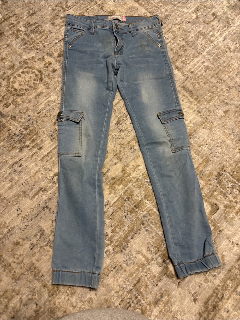 Celebrity ace Light Blue Cargo Jeans for Kids